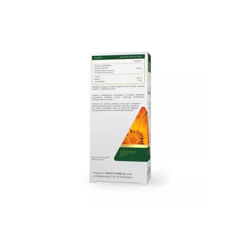 Medica Herbs Luteina + Zeaksantyna 60 k 100 mg Medica Herbs Luteina + Zeaksantyna 60 k 100 mg