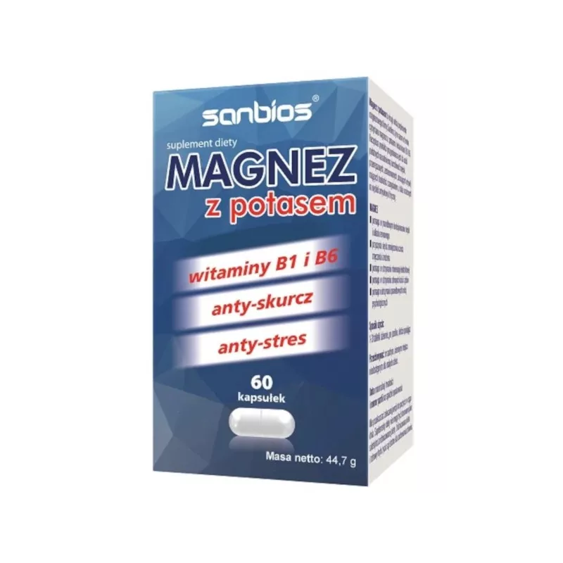 Sanbios Magnez Z Potasem 60 T