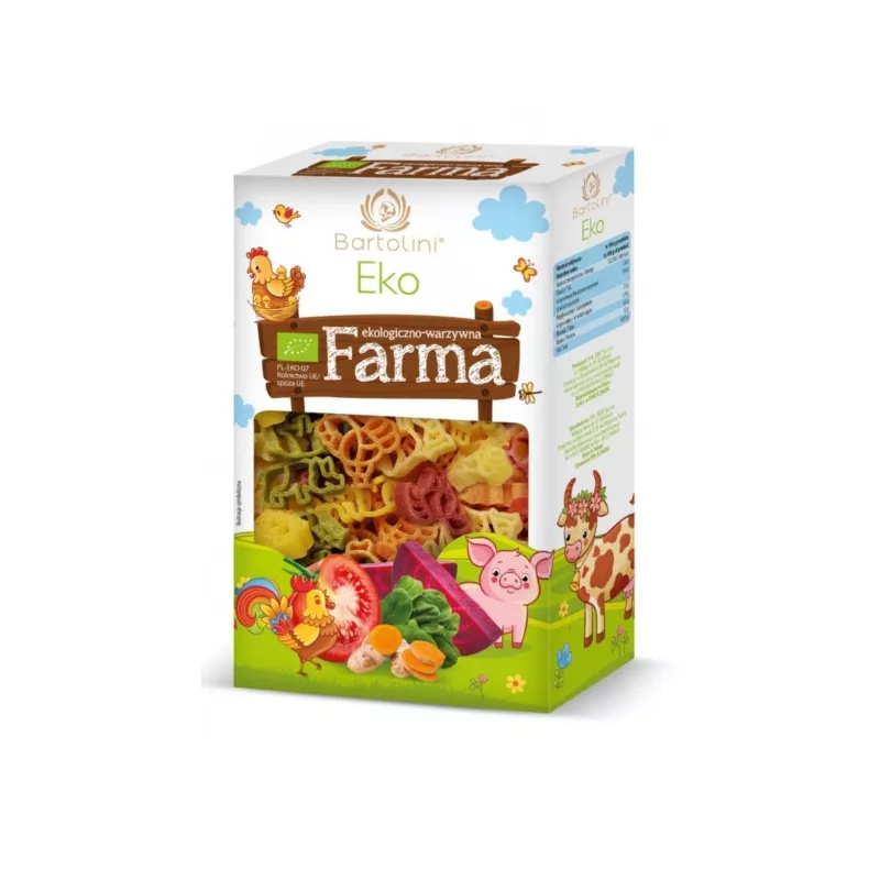 Bartolini Makaron Eko Farma zwierzęta BIO 250 g