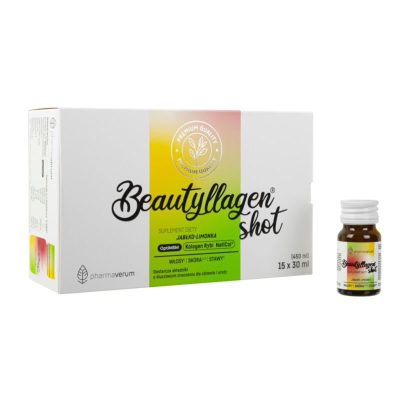 Beautyllagen Shot Kolagen 15x30 ml jabłko limonka