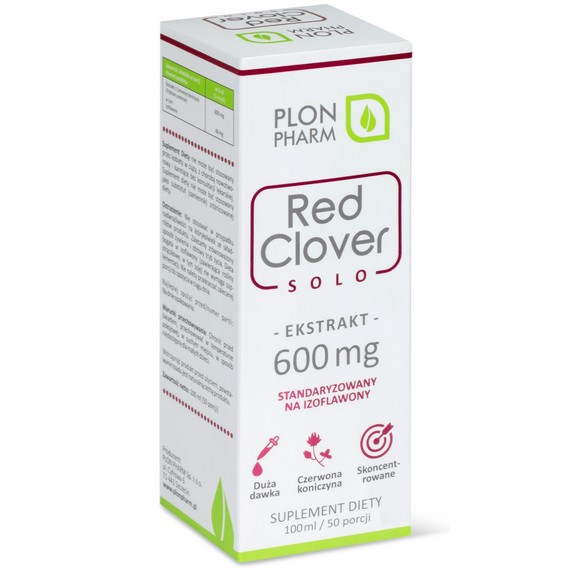 PLON PHARM Red Clover Ekstrakt 600 mg 100 ml