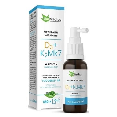 Ekamedica Witaminy  D3 + K2 Mk7 spray 30 ml