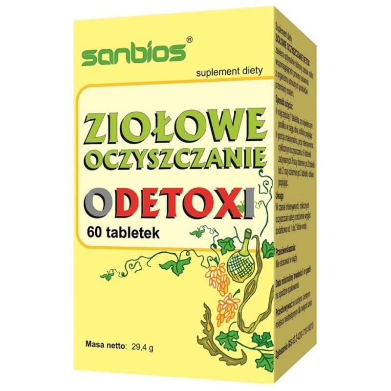 Sanbios Ziołowe oczyszczenie detox 60 T