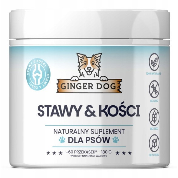 Ginger Dog Stawy & Kości  suplement dla psów 180 g