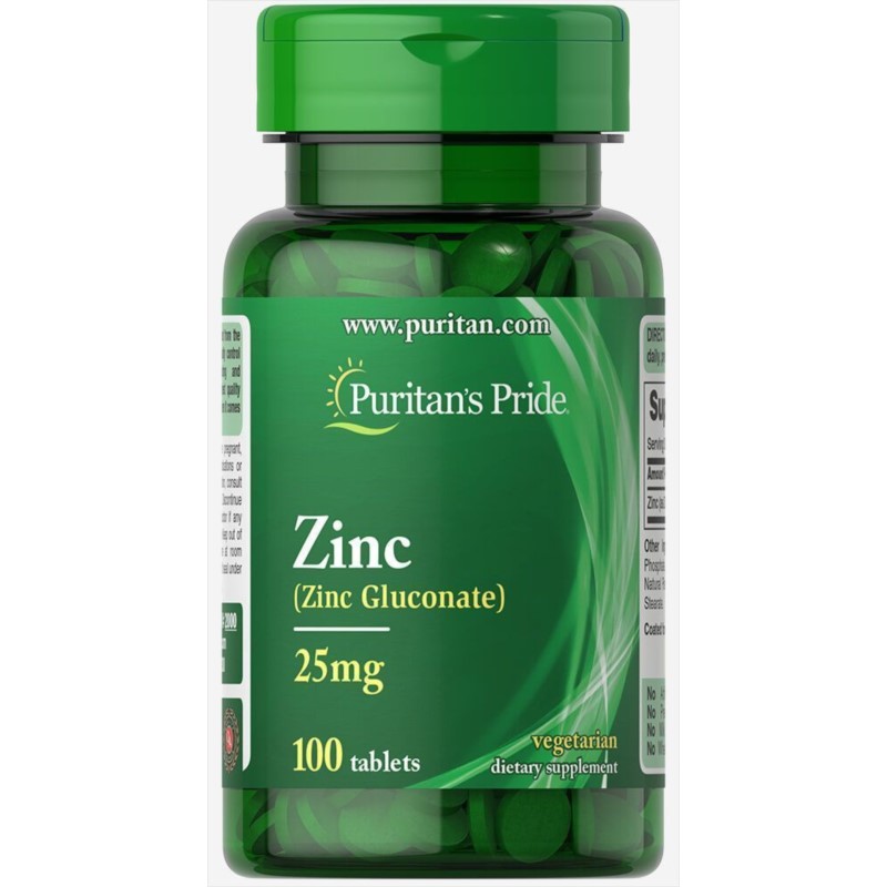 Puritans Pride Cynk Glutation 25 mg 100 kaps.