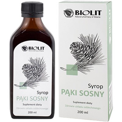 Biolit Pąki Sosny Syrop 200 ml Biolit Pąki Sosny Syrop 200 ml
