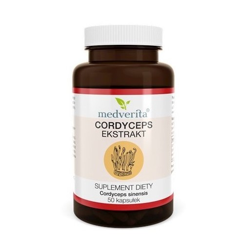 Medverita Cordyceps ekstrakt 500 mg 50 kapsuŁek