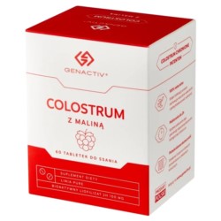 Genactiv Colostrum z maliną 60 tabletek do ssania