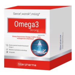 Starpharma Omega 3 Strong 60 k kwasy tłuszczowe Starpharma Omega 3 Strong 60 k kwasy tłuszczowe