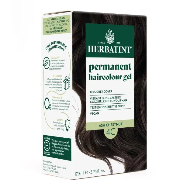 Herbatint Farba w żelu 4C Popielaty Kasztan 150 ml Herbatint Farba w żelu 4C Popielaty Kasztan 150 ml