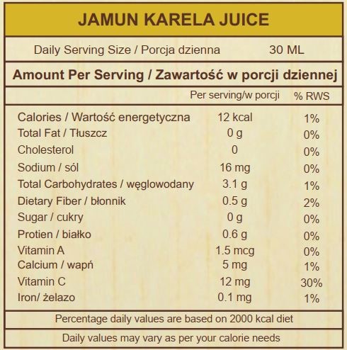 Sattva Sok z owoców gorzkiego melona 1000 ml