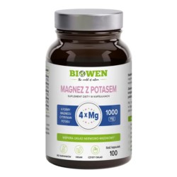 Biowen Magnez z potasem 4Xmg 100 k