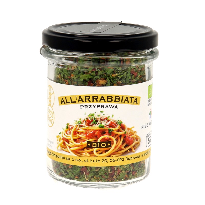 Pięć Przemian All Arabbiata przyprawa BIO 100 g Pięć Przemian All Arabbiata przyprawa BIO 100 g