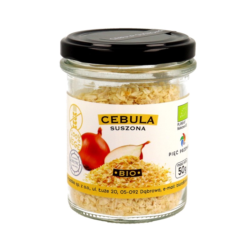 Pięć Przemian Cebula suszona przyprawa BIO 50 g Pięć Przemian Cebula suszona przyprawa BIO 50 g