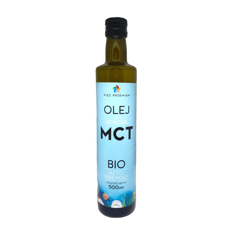Pięć przemian Olej MCT z kokosa BIO 500 ml Pięć przemian Olej MCT z kokosa BIO 500 ml