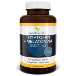 Medverita Trypotofan + Melatonina 100 kap
