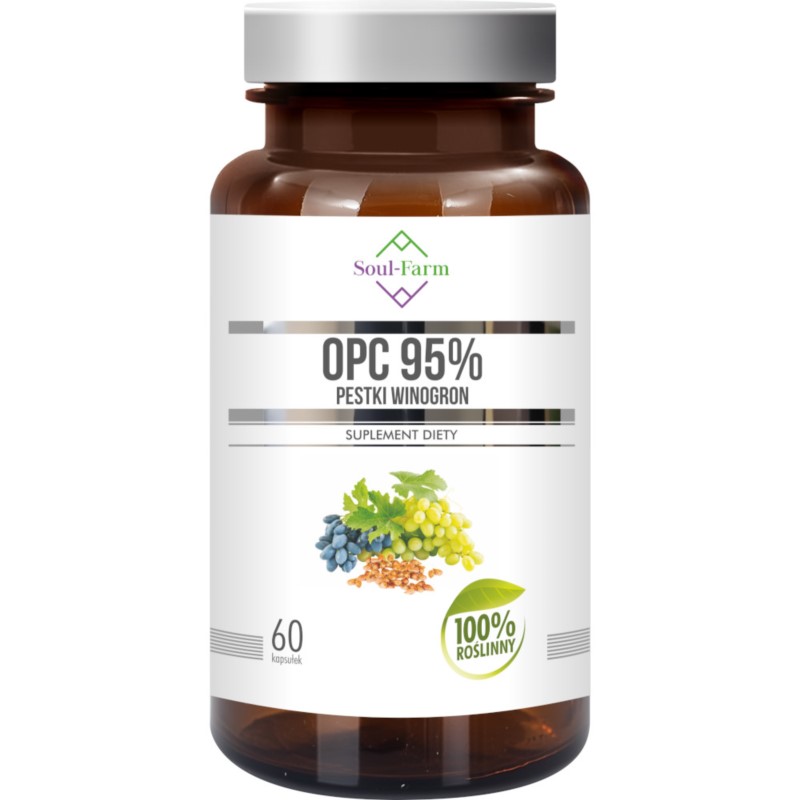 Soul Farm Premium OPC 95% Ekstrakt 450 mg 60 K Soul Farm Premium OPC 95% Ekstrakt 450 mg 60 K