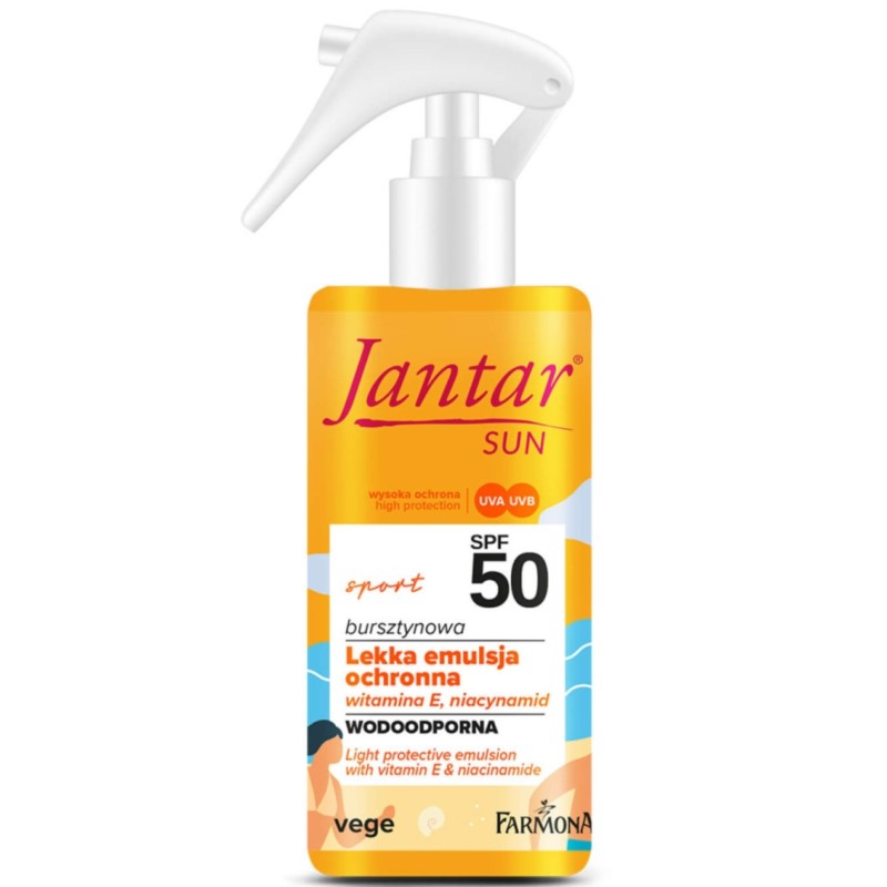 Jantar Sun Sport Lekka ochronna emulsja SPF 50 150 Jantar Sun Sport Lekka ochronna emulsja SPF 50 150