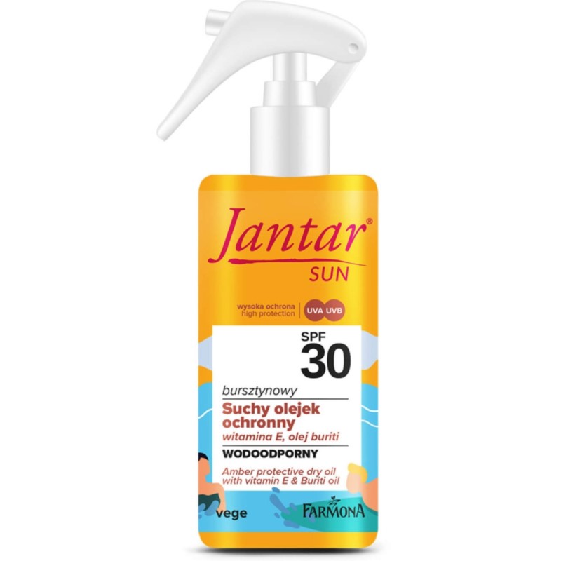 Jantar SUN Bursztynowy Suchy Olejek SPF 30 150 ml Jantar SUN Bursztynowy Suchy Olejek SPF 30 150 ml