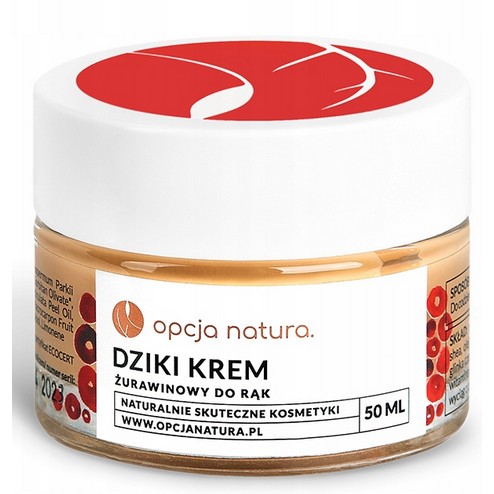 Opcja Natura Dziki Krem z żurawiną do rąk 50 ml Opcja Natura Dziki Krem z żurawiną do rąk 50 ml