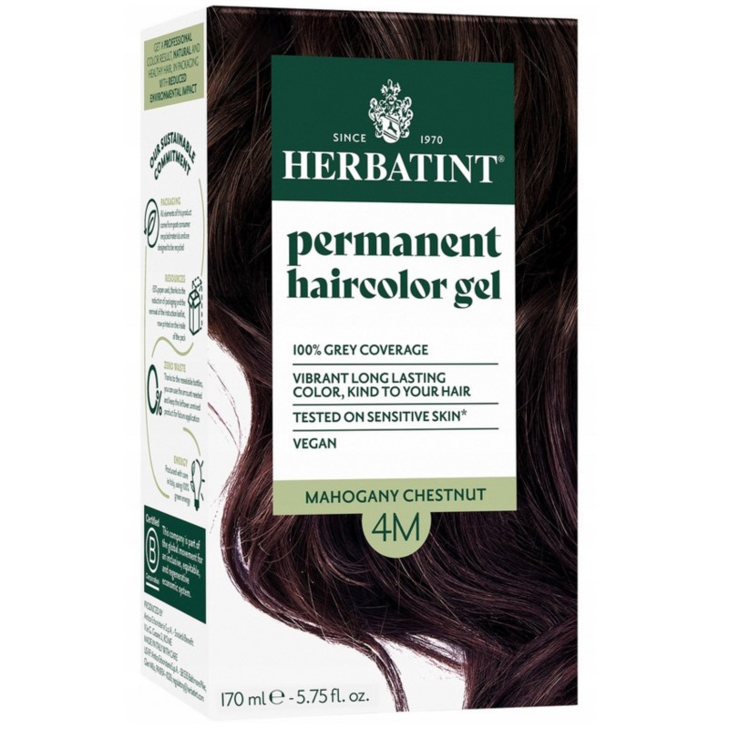 Herbatint Farba w żelu 4M Mahoniowy Kasztan 150 ml Herbatint Farba w żelu 4M Mahoniowy Kasztan 150 ml