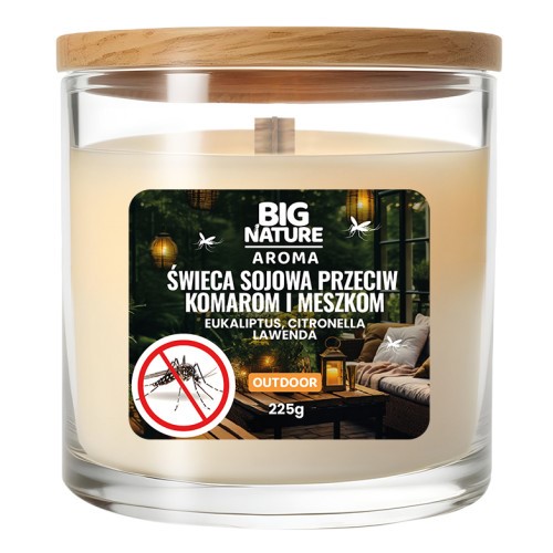 Big Nature Świeca Sojowa na komary i meszki 225 g Big Nature Świeca Sojowa na komary i meszki 225 g