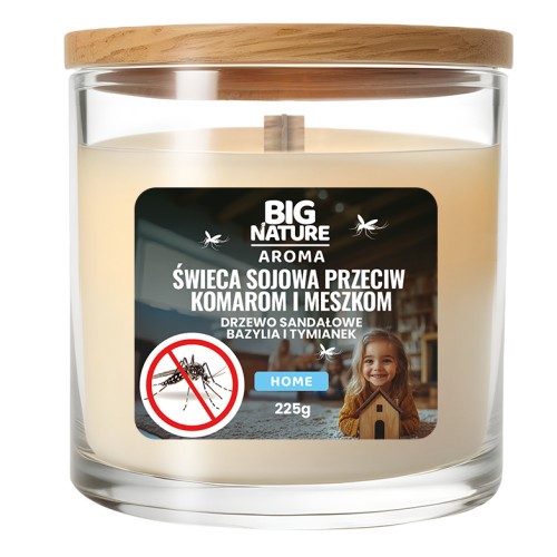 Big Nature Świeca Sojowa na komary i meszki 225 g Big Nature Świeca Sojowa na komary i meszki 225 g
