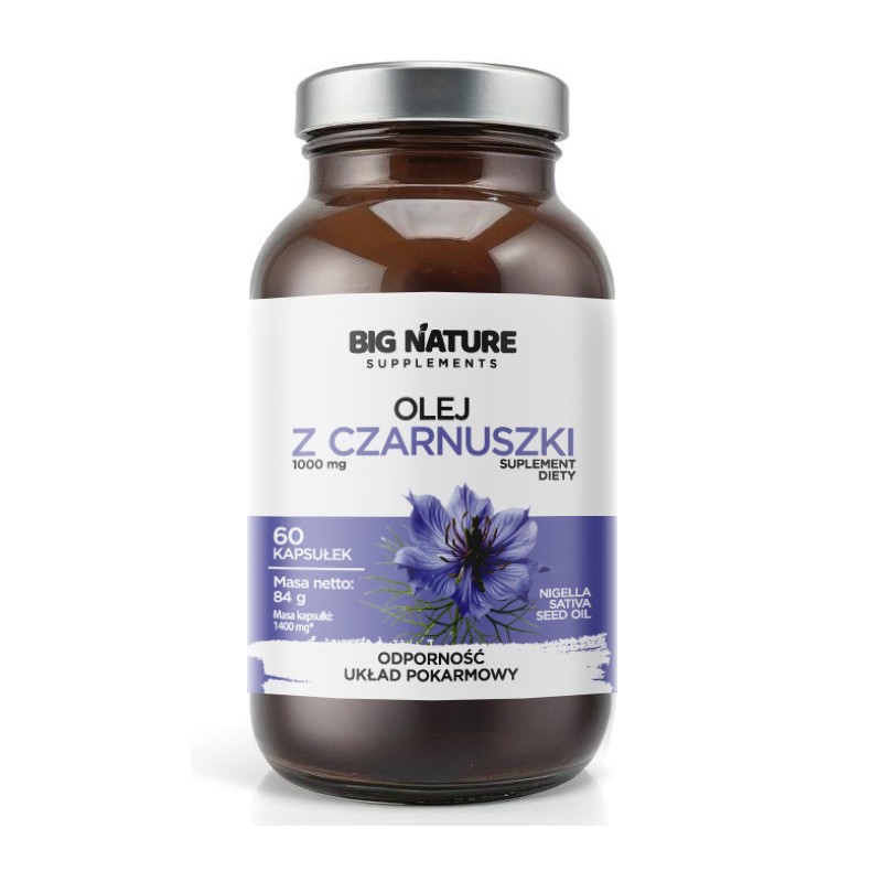 Big Nature Olej z czarnuszki kapsułki 60 szt. Big Nature Olej z czarnuszki kapsułki 60 szt.