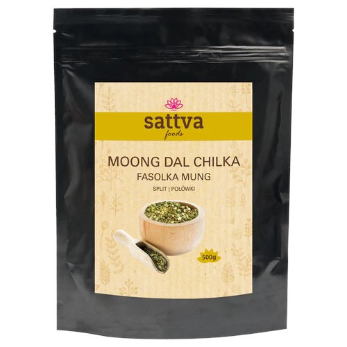 Sattva Fasolka Mung połówki 500 g Sattva Fasolka Mung połówki 500 g