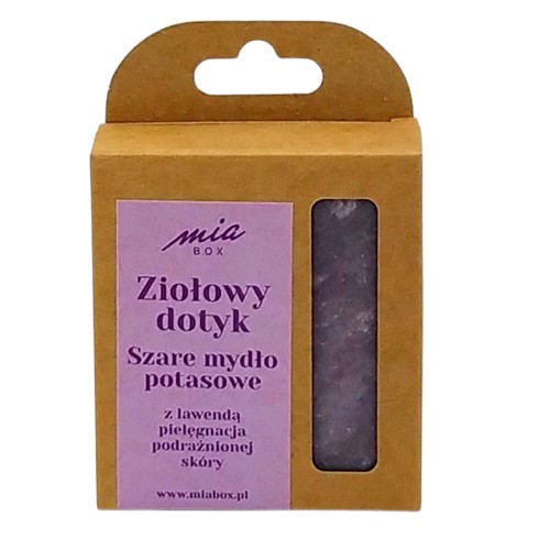 MiaBox Szare mydło potasowe LAWENDA 125 g MiaBox Szare mydło potasowe LAWENDA 125 g