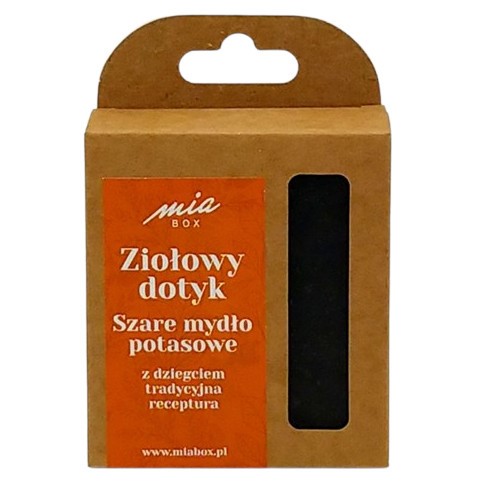 MiaBox Szare mydło potasowe Dziegciowe 125 g MiaBox Szare mydło potasowe Dziegciowe 125 g