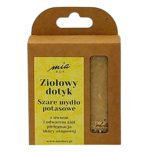MiaBox Szare mydło potasowe OWIES 125 g MiaBox Szare mydło potasowe OWIES 125 g