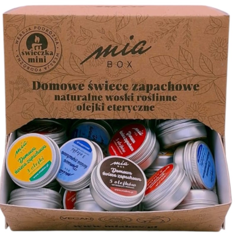 MiaBox Zestaw domowa świeczka MINI MIX 50 szt