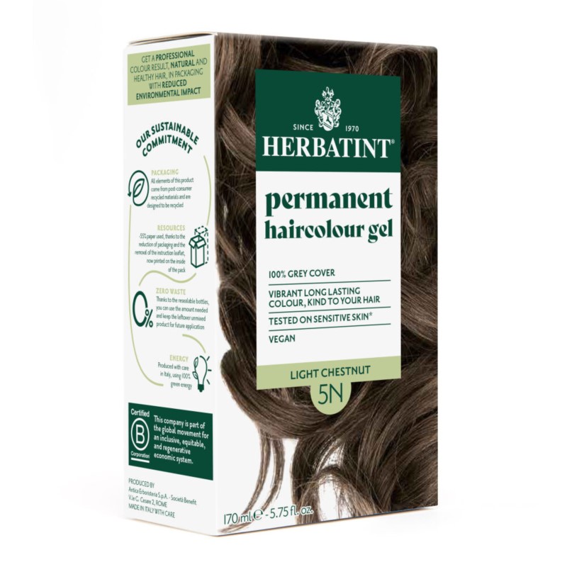 Herbatint Farba w żelu 5N Jasny Kasztan 150 ml Herbatint Farba w żelu 5N Jasny Kasztan 150 ml