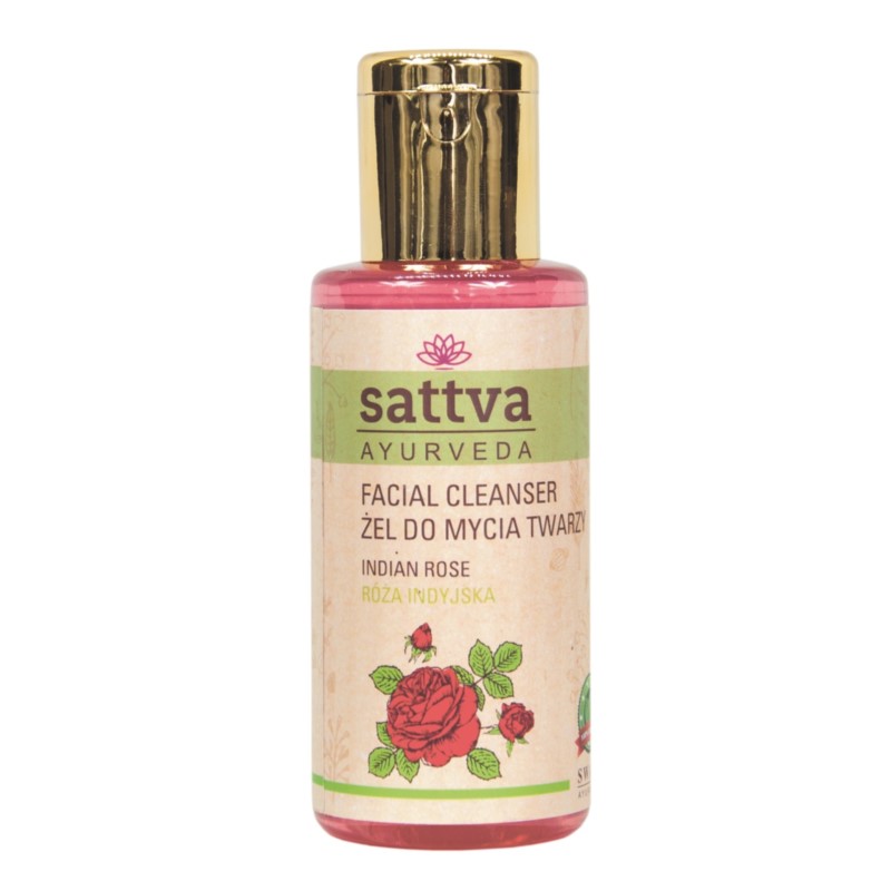 Sattva Żel do mycia twarzy róża indyjska 100 ml Sattva Żel do mycia twarzy róża indyjska 100 ml