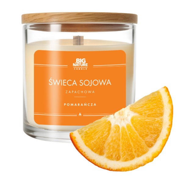 Big Nature Świeca Sojowa POMARAŃCZA 150 g Big Nature Świeca Sojowa POMARAŃCZA 150 g