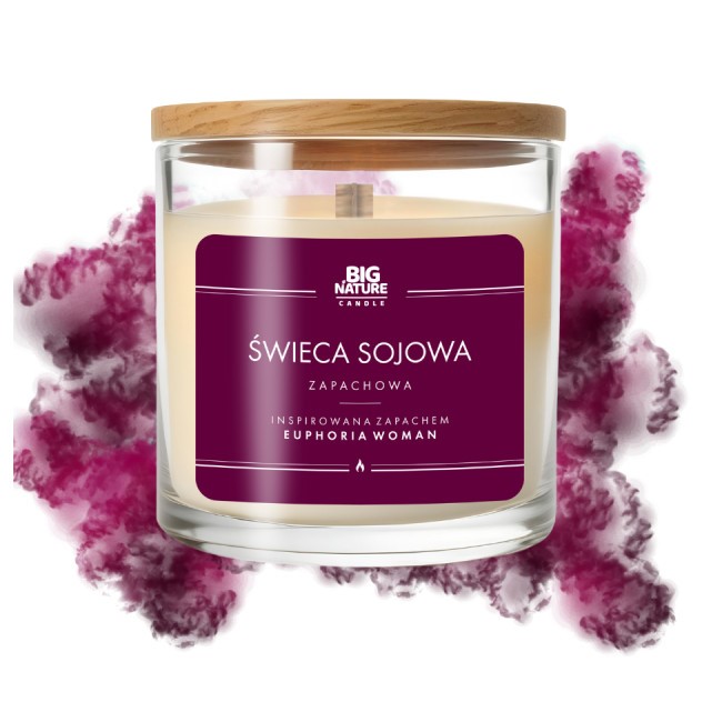 Big Nature Świeca Sojowa EUPHORIA WOMAN 150 g Big Nature Świeca Sojowa EUPHORIA WOMAN 150 g