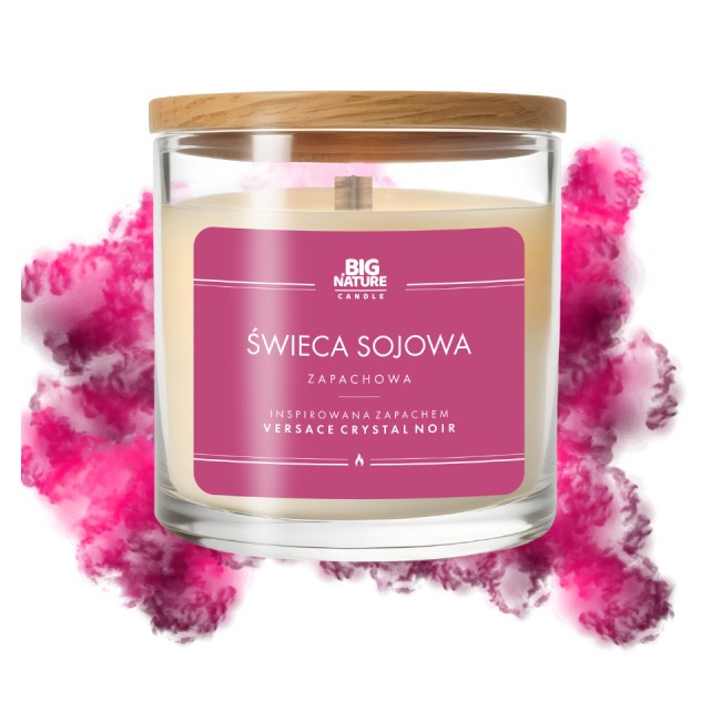 Big Nature Świeca Sojowa VERSACW CRYSTAL NOIR 150g Big Nature Świeca Sojowa VERSACW CRYSTAL NOIR 150g