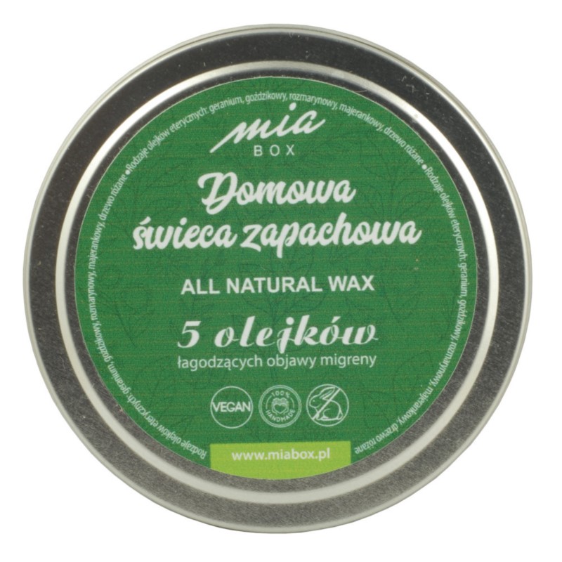 MiaBox Domowa świeca MIGRENA 15 ml MiaBox Domowa świeca MIGRENA 15 ml