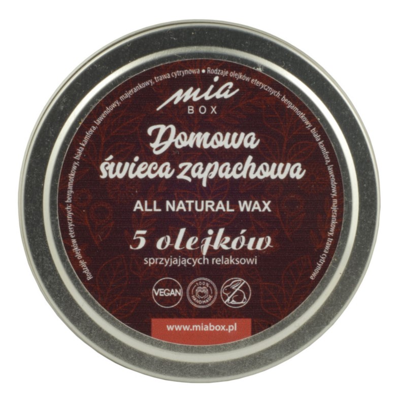MiaBox Domowa świeca RELAKS 15 ml MiaBox Domowa świeca RELAKS 15 ml