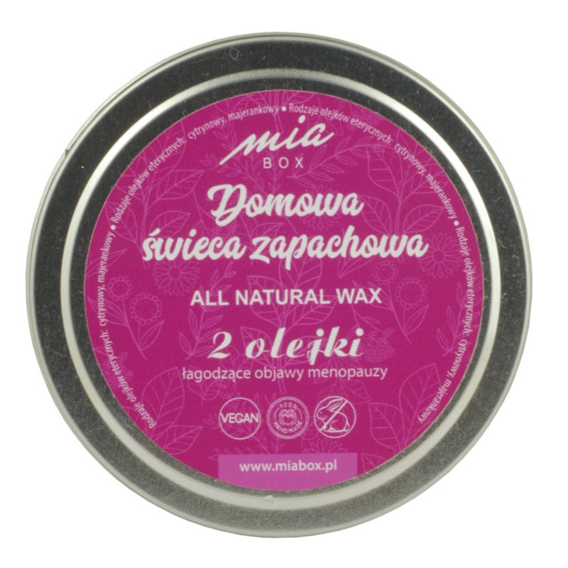 MiaBox Domowa świeca MENOPAUZA 15 ml MiaBox Domowa świeca MENOPAUZA 15 ml