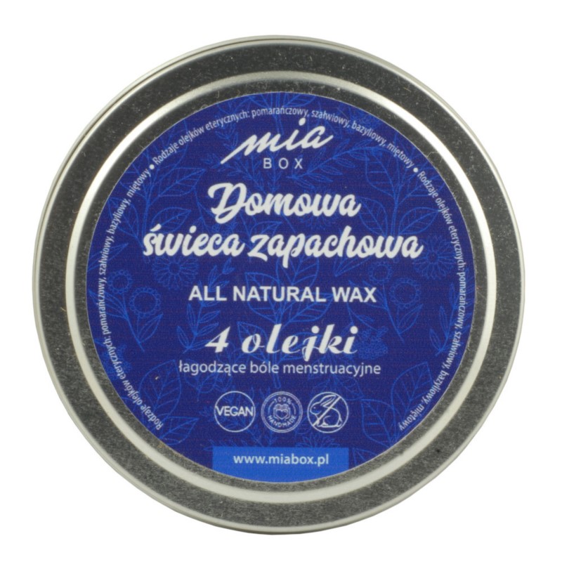 MiaBox Domowa świeca BÓLE MENSTRUACYJNE 15 ml MiaBox Domowa świeca BÓLE MENSTRUACYJNE 15 ml