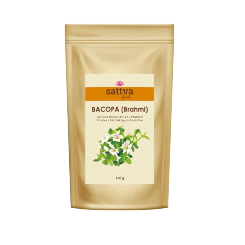 Sattva foods Bakopa brahmi proszek 100 g Sattva foods Bakopa brahmi proszek 100 g