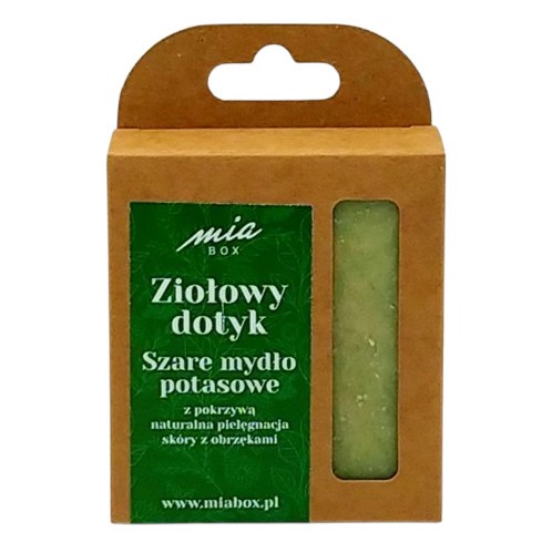 MiaBox Szare mydło potasowe POKRZYWA 125 g MiaBox Szare mydło potasowe POKRZYWA 125 g
