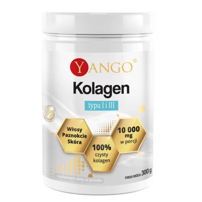Yango Kolagen Rybi Typu I i III Włosy, Skóra 300 G