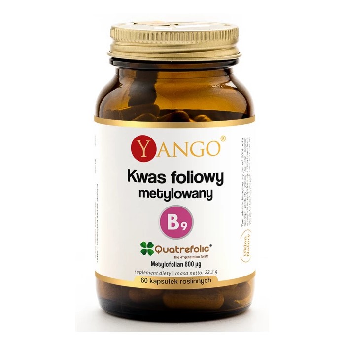 Yango Kwas foliowy metylowany B9 60 k Yango Kwas foliowy metylowany B9 60 k