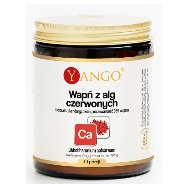 Yango Wapń z alg czerwonych 111 porcji 100 g Yango Wapń z alg czerwonych 111 porcji 100 g