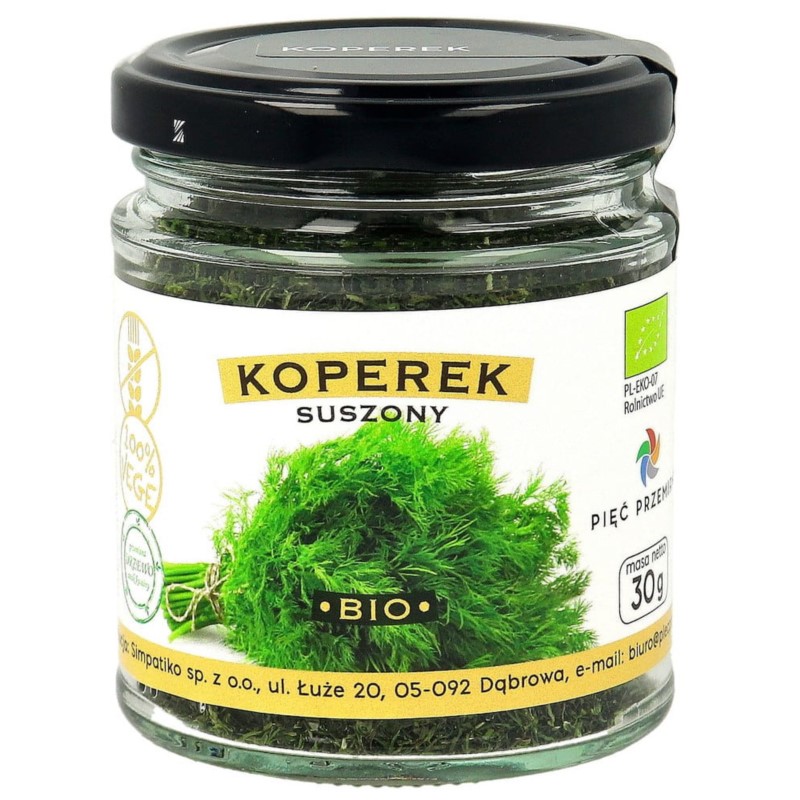 Pięć Przemian Koperek suszony BIO 30 g Pięć Przemian Koperek suszony BIO 30 g