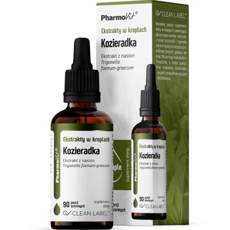 Pharmovit Kozieradka 30 ml ekstrakt w kroplach Pharmovit Kozieradka 30 ml ekstrakt w kroplach