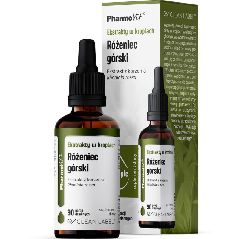 Pharmovit Różeniec górski 30 ml ekstrak w kroplach Pharmovit Różeniec górski 30 ml ekstrak w kroplach